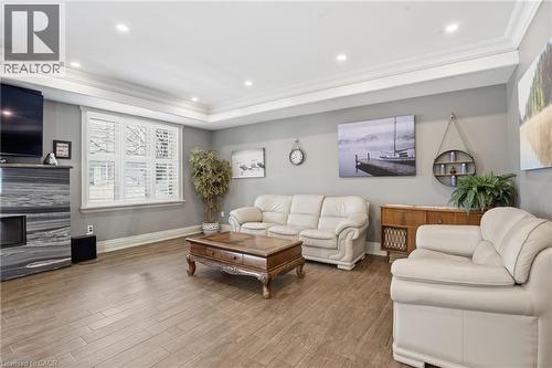 5 Arden Avenue, Hamilton, ON - Indoor Photo Showing Living Room With Fireplace