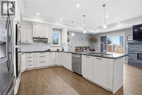 5 Arden Avenue, Hamilton, ON - Indoor Photo Showing Kitchen With Stainless Steel Kitchen With Double Sink With Upgraded Kitchen