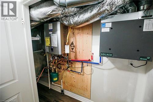Utility room featuring water heater - 40 Pietz Avenue, Welland, ON - Indoor Photo Showing Other Room