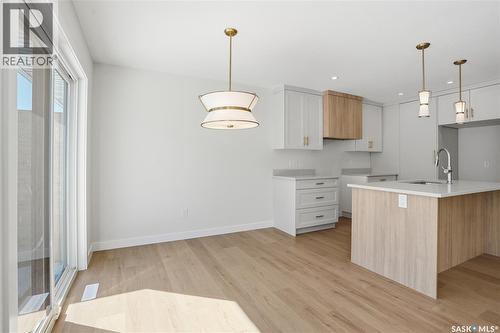 404 155 Mcfaull Way, Saskatoon, SK - Indoor Photo Showing Kitchen With Upgraded Kitchen