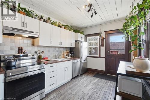 16 Burris Street, Hamilton, ON - Indoor Photo Showing Kitchen