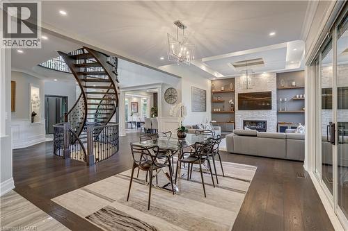 100 Seneca Drive, Ancaster, ON - Indoor With Fireplace