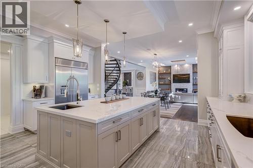 100 Seneca Drive, Ancaster, ON - Indoor Photo Showing Kitchen With Upgraded Kitchen