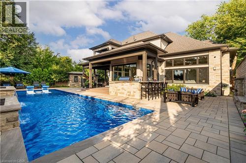 100 Seneca Drive, Ancaster, ON - Outdoor With In Ground Pool
