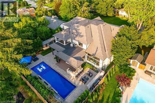 100 Seneca Drive, Ancaster, ON - Outdoor With In Ground Pool With View