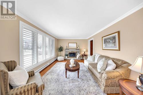 2553 Stillmeadow Road, Mississauga, ON - Indoor Photo Showing Living Room With Fireplace
