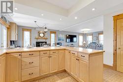 Kitchen has open sightlines - 