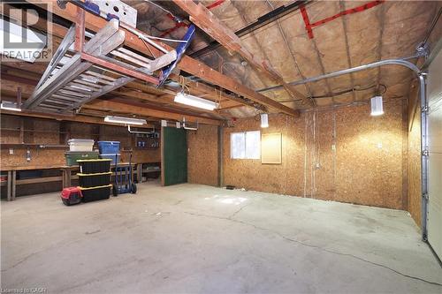View of garage - 33 Main Street E, Drayton, ON - Indoor Photo Showing Basement