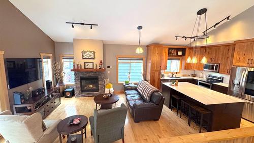 B-6 Alpine Trail Lane, Fernie, BC - Indoor With Fireplace