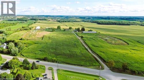 Aerial view of sparsely populated area featuring a pastoral area - 2265 Snyder'S Road E, Kitchener, ON 