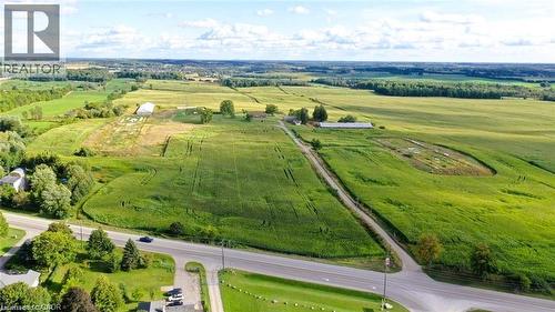 Aerial view of sparsely populated area with a pastoral area - 2265 Snyder'S Road E, Kitchener, ON 