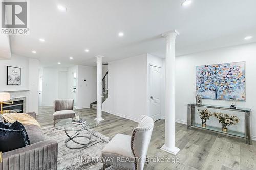 36 Native Landing, Brampton, ON - Indoor Photo Showing Living Room With Fireplace