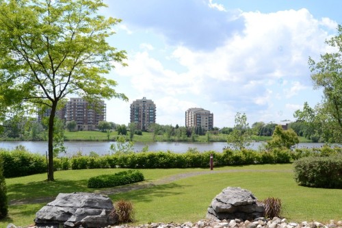 Garden - 1503-301 Ch. Du Club-Marin, Montréal (Verdun/Île-Des-Soeurs), QC - Outdoor With Body Of Water With View