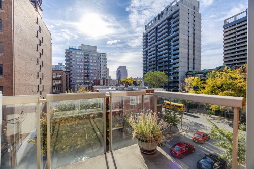 Balcon - 406-1455 Rue Towers, Montréal (Ville-Marie), QC - Outdoor With Facade