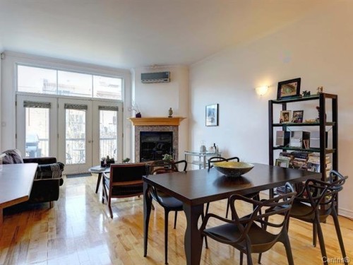 Vue d'ensemble - 6-1060 Rue Ste-Élisabeth, Montréal (Ville-Marie), QC - Indoor With Fireplace