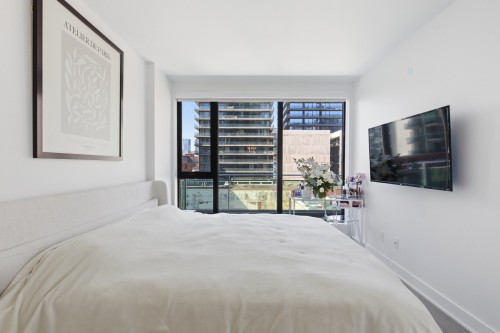Chambre à coucher principale - 506-1165 Rue Wellington, Montréal (Le Sud-Ouest), QC - Indoor Photo Showing Bedroom