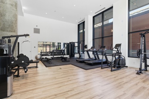 Salle d'exercice - 506-1165 Rue Wellington, Montréal (Le Sud-Ouest), QC - Indoor Photo Showing Gym Room