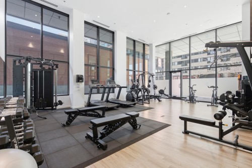 Salle d'exercice - 506-1165 Rue Wellington, Montréal (Le Sud-Ouest), QC - Indoor Photo Showing Gym Room