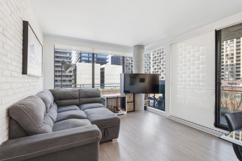 Salon - 506-1165 Rue Wellington, Montréal (Le Sud-Ouest), QC - Indoor Photo Showing Living Room