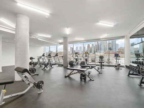 Salle d'exercice - 414C-1400 Rue Ottawa, Montréal (Le Sud-Ouest), QC - Indoor Photo Showing Gym Room