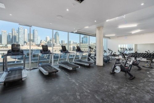 Salle d'exercice - 414C-1400 Rue Ottawa, Montréal (Le Sud-Ouest), QC - Indoor Photo Showing Gym Room