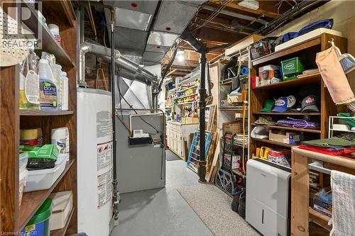 Storage featuring gas water heater and heating unit - 944 Garth Street, Hamilton, ON - Indoor
