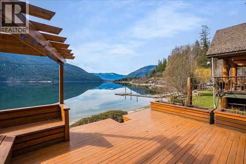 3140 3A Highway, Nelson, BC - Outdoor With Body Of Water With Deck Patio Veranda With View