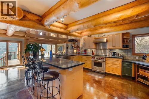 3140 3A Highway, Nelson, BC - Indoor Photo Showing Kitchen With Stainless Steel Kitchen