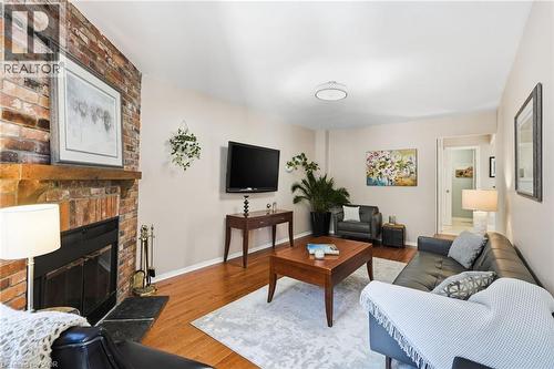 3173 Spring Creek Crescent, Mississauga, ON - Indoor Photo Showing Living Room With Fireplace