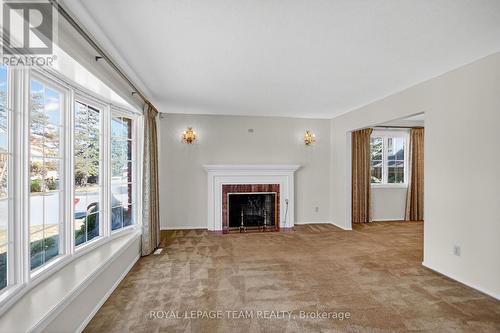 1900 Southampton Court, Ottawa, ON - Indoor Photo Showing Living Room With Fireplace