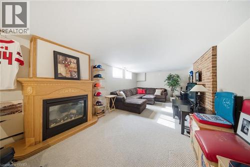 71 Pinecrest Drive, Kitchener, ON - Indoor Photo Showing Living Room With Fireplace