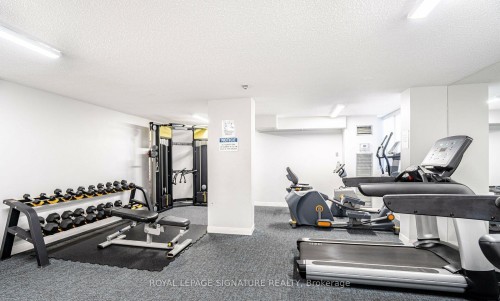 1407-3590 Kaneff Crescent, Mississauga, ON - Indoor Photo Showing Gym Room