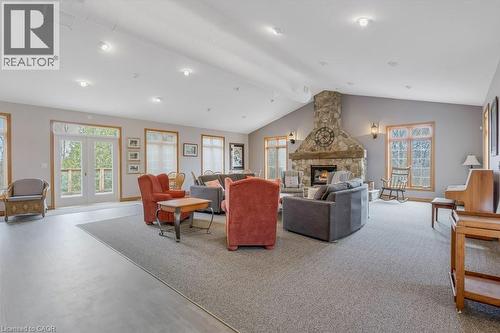 369 George Street N Unit# 2, Cambridge, ON - Indoor Photo Showing Living Room With Fireplace