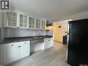 608 Whyte Street, Loreburn, SK  - Indoor Photo Showing Kitchen With Double Sink 