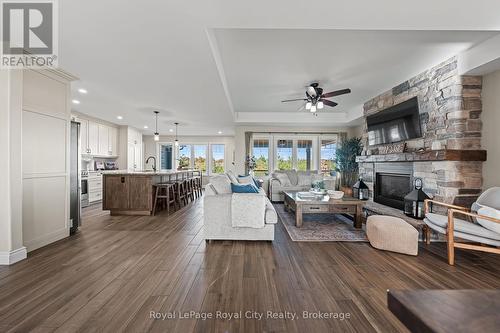103 Marshall Heights Road, West Grey, ON - Indoor Photo Showing Living Room With Fireplace