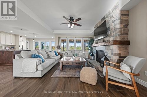 103 Marshall Heights Road, West Grey, ON - Indoor Photo Showing Living Room With Fireplace
