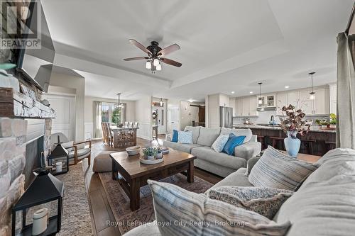 103 Marshall Heights Road, West Grey, ON - Indoor Photo Showing Living Room With Fireplace