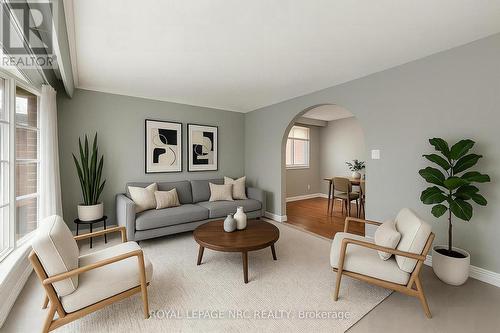 Virtually staged - 64 Adel Drive, St. Catharines (Carlton/Bunting), ON - Indoor Photo Showing Living Room