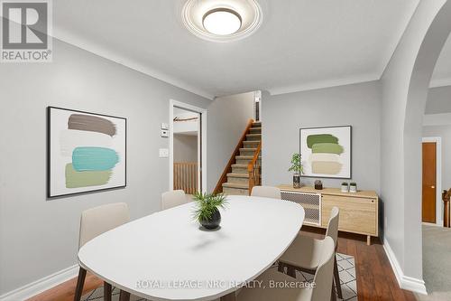 Virtually staged - 64 Adel Drive, St. Catharines (Carlton/Bunting), ON - Indoor Photo Showing Dining Room