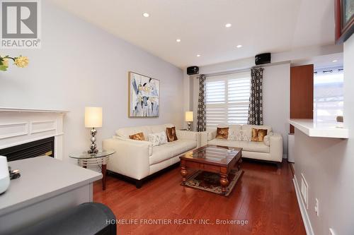 3213 Escada Drive, Mississauga, ON - Indoor Photo Showing Living Room With Fireplace