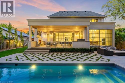 304 Pomona Avenue, Burlington, ON - Outdoor With In Ground Pool With Deck Patio Veranda