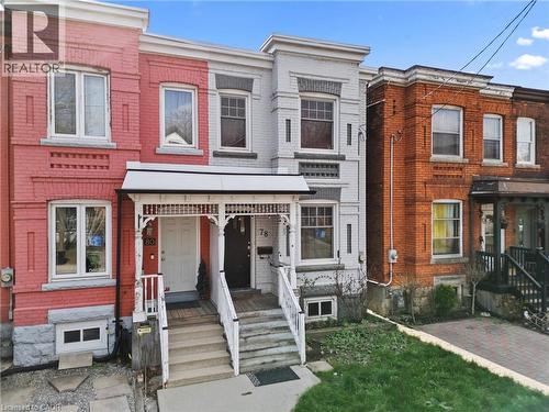View of front of property featuring brick siding - 78 Clyde Street, Hamilton, ON - Outdoor With Facade