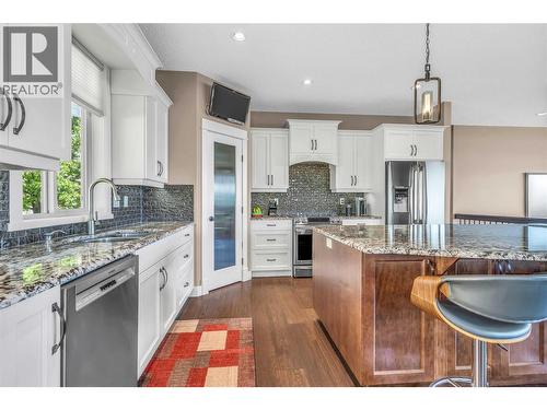 8780 Braeburn Drive, Coldstream, BC - Indoor Photo Showing Kitchen With Double Sink With Upgraded Kitchen