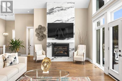 324 Hedley Way, Ottawa, ON - Indoor Photo Showing Living Room With Fireplace