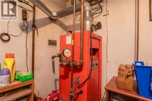 Utilities featuring a heating unit - 129 River Road E, Kitchener, ON - Indoor