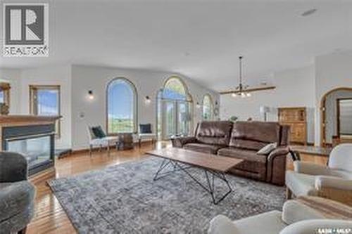 Atcheynum Acreage, Battle River Rm No. 438, SK - Indoor Photo Showing Living Room With Fireplace