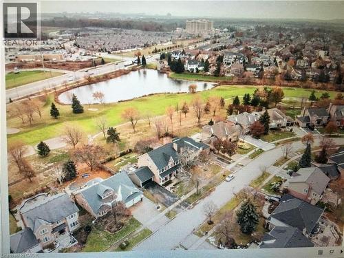 Aerial view of residential area featuring a large body of water - 2056 Hadfield Court, Burlington, ON - Outdoor With View