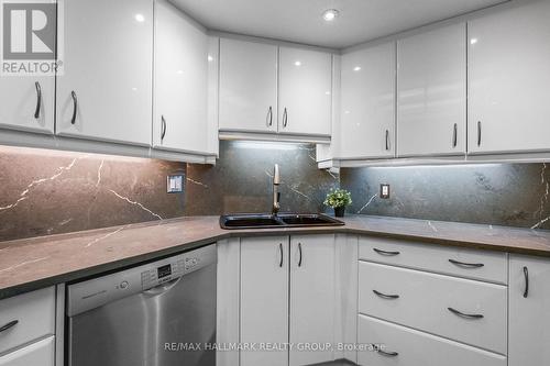 1404 - 160 George Street, Ottawa, ON - Indoor Photo Showing Kitchen With Double Sink