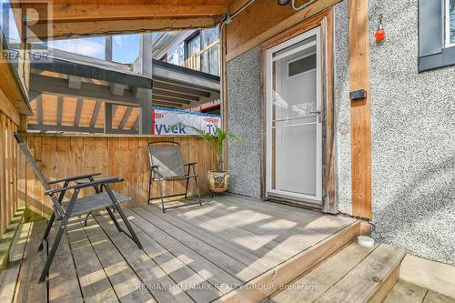 Rear Deck off Kitchen - 280 Flora Street, Ottawa, ON - Outdoor With Deck Patio Veranda With Exterior