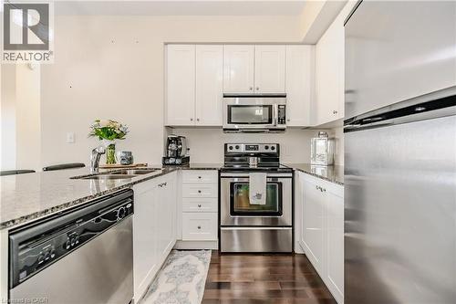 170 Water Street N Unit# 807, Cambridge, ON - Indoor Photo Showing Kitchen With Double Sink